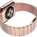 Curea iUni compatibila cu Apple Watch 1/2/3/4/5/6/7, 40mm, Link Bracelet, Otel Inoxidabil, Rose Gold