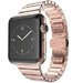 Curea iUni compatibila cu Apple Watch 1/2/3/4/5/6/7, 40mm, Link Bracelet, Otel Inoxidabil, Rose Gold